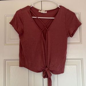 Size small tie top